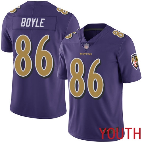 Baltimore Ravens Limited Purple Youth Nick Boyle Jersey NFL Football #86 Rush Vapor Untouchable->baltimore ravens->NFL Jersey